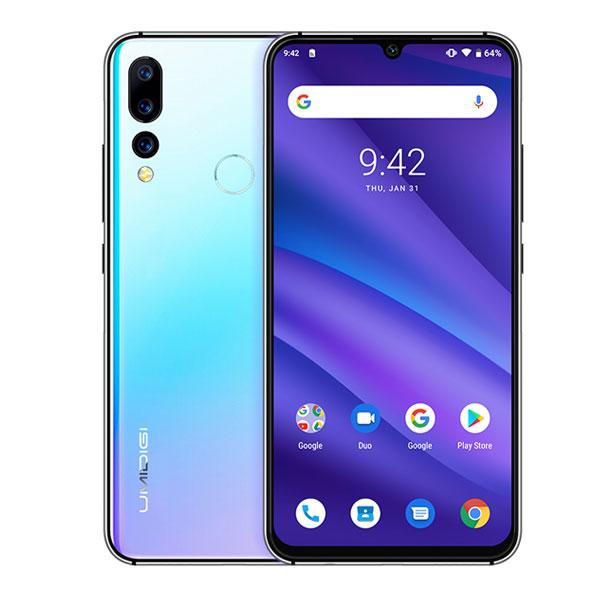 Globale Versie UMIDIGI A5 PRO Android 9.0 Octa Core 6.3' FHD+ Waterdrop 16MP Triple Camera 4150mAh 4GB RAM 4G Celular Smartphone